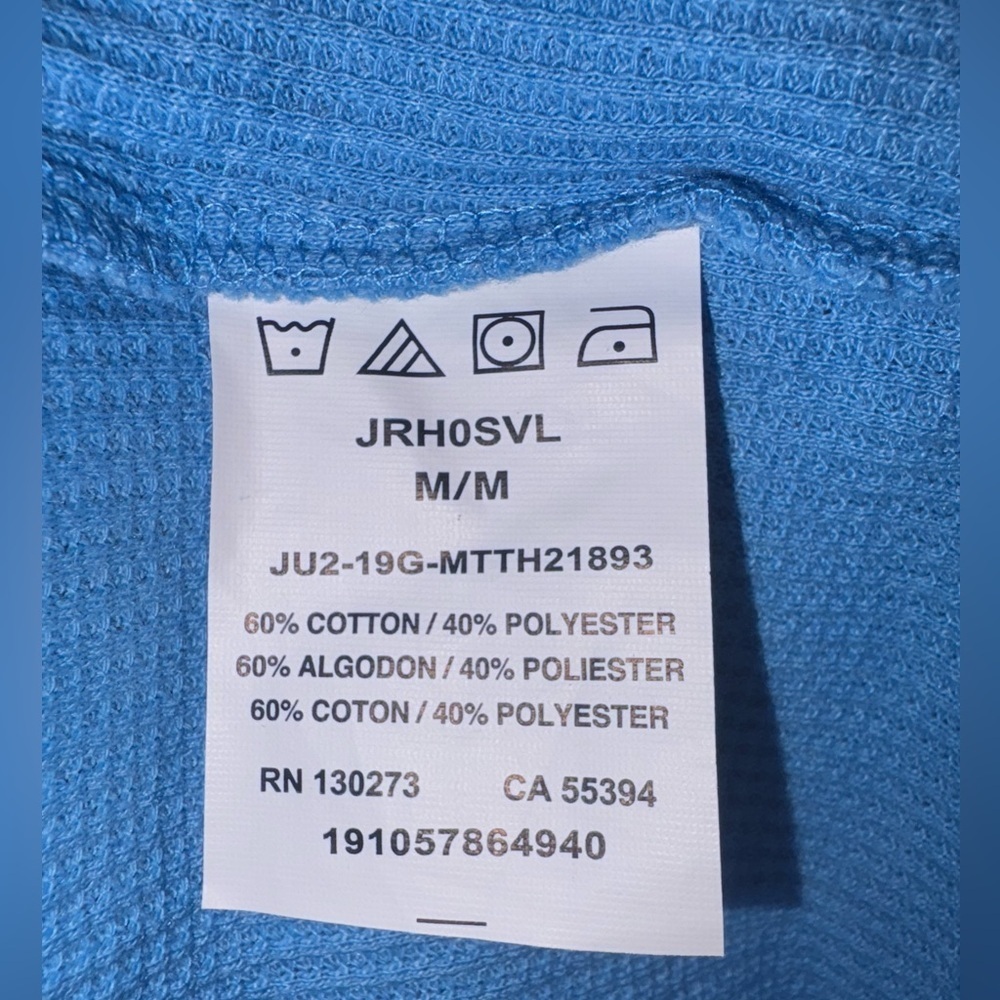Wrangler Men’s thermal/waffle knit top size M - Picture 4 of 5